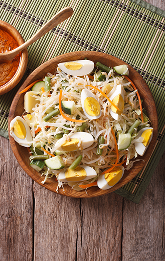 Le « gado-gado », une salade composée
